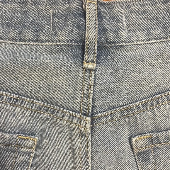 High Rise Distressed Denim Shorts - Picture 10 of 16